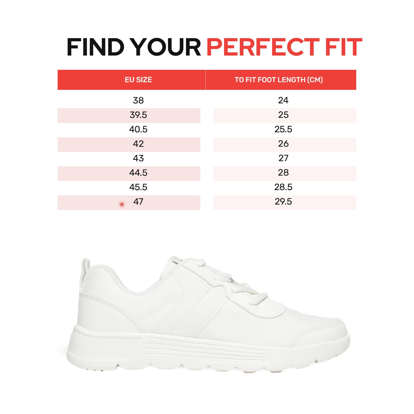 Aspire School Shoes (38 - 47 EU) - White